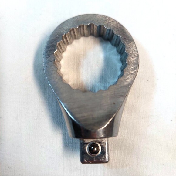 Torque Wrench Heads Lot of 2 Interchangeable Trapezoidal/Polygon Shaft *Read* - Picture 1 of 4